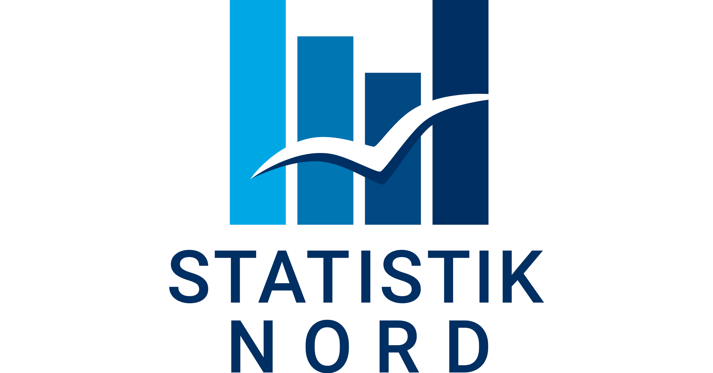 Logo Statistik Nord in blau mit einer weißen Möve