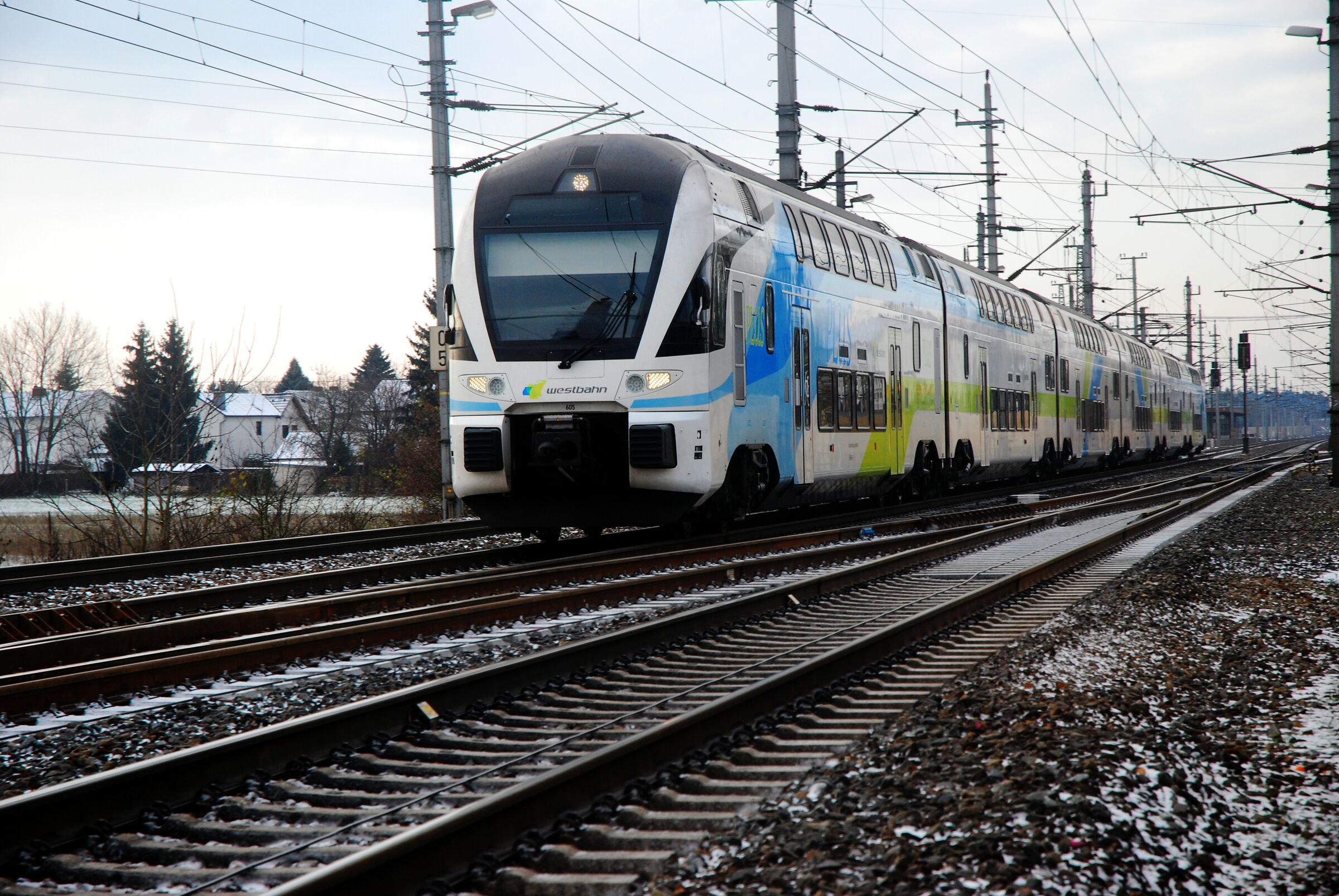 Eine fahrende Bahn